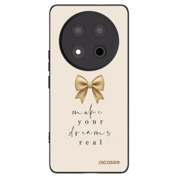 Picasee Μαύρη θήκη σιλικόνης για Honor Magic7 Lite 5G - Golden Dream