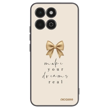 Picasee Μαύρη θήκη σιλικόνης για Honor 200 Smart 5G - Golden Dream
