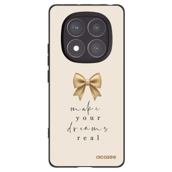 Picasee Μαύρη θήκη σιλικόνης για Xiaomi Redmi Note 14 Pro 4G - Golden Dream