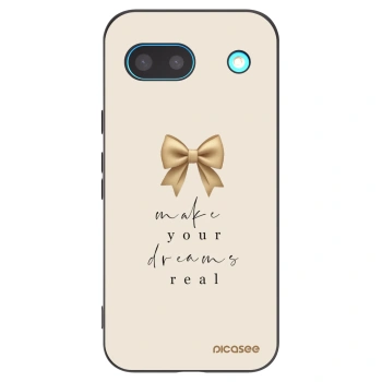 Picasee Μαύρη θήκη σιλικόνης για Google Pixel 8a - Golden Dream