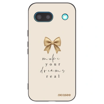 Picasee Μαύρη θήκη σιλικόνης για Google Pixel 8 - Golden Dream