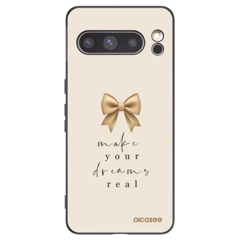 Picasee Μαύρη θήκη σιλικόνης για Google Pixel 8 Pro - Golden Dream