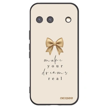 Picasee Μαύρη θήκη σιλικόνης για Google Pixel 9 - Golden Dream