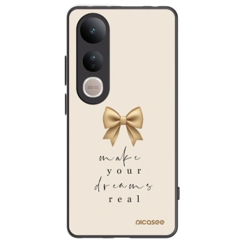 Picasee Μαύρη θήκη σιλικόνης για Vivo V50 Lite 5G - Golden Dream
