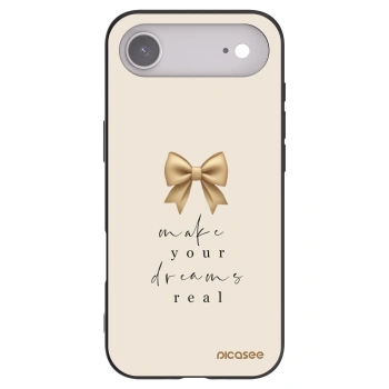 Picasee Μαύρη θήκη σιλικόνης για Apple iPhone Air - Golden Dream