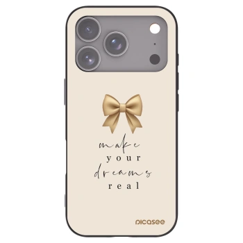 Picasee Μαύρη θήκη σιλικόνης για Apple iPhone 17 Pro - Golden Dream