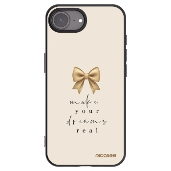 Picasee Μαύρη θήκη σιλικόνης για Apple iPhone 17e - Golden Dream