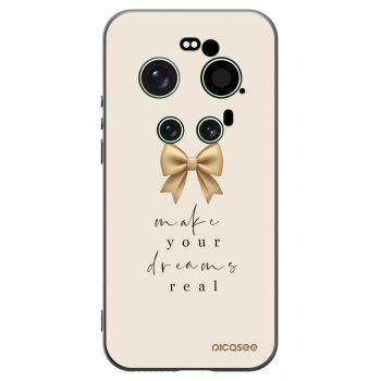 Picasee Μαύρη θήκη σιλικόνης για Xiaomi 17 Ultra - Golden Dream