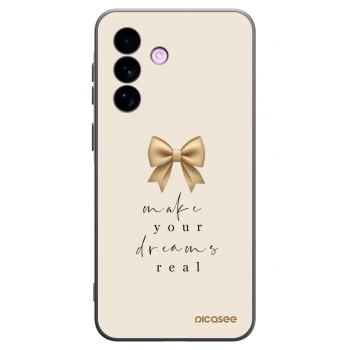 Picasee Μαύρη θήκη σιλικόνης για Samsung Galaxy A57 5G - Golden Dream