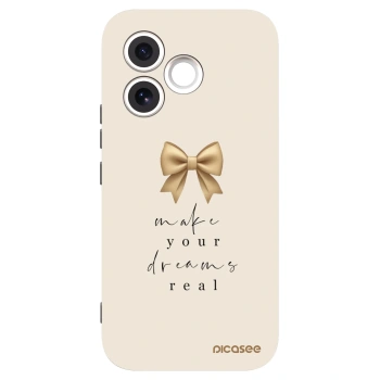 Picasee Μαύρη θήκη σιλικόνης για Honor 600 Lite - Golden Dream