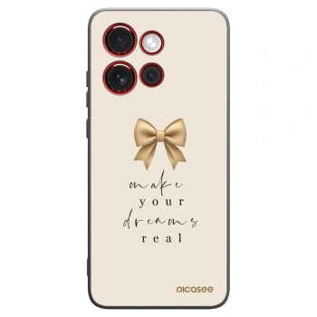 Picasee Μαύρη θήκη σιλικόνης για Motorola Edge 60 Neo 5G - Golden Dream