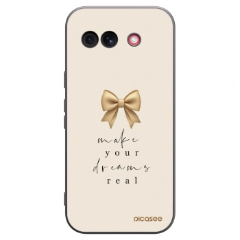 Picasee Μαύρη θήκη σιλικόνης για Google Pixel 10a - Golden Dream