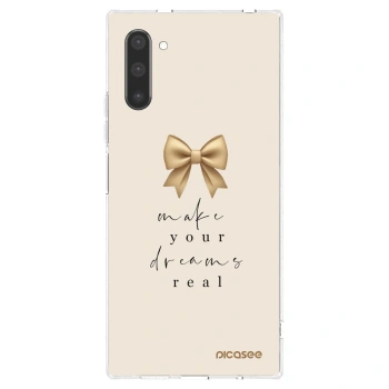 Picasee διαφανής θήκη σιλικόνης Samsung Galaxy Note 10 N970F - Golden Dream