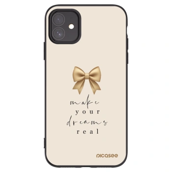 Picasee Μαύρη θήκη σιλικόνης για Apple iPhone 11 - Golden Dream