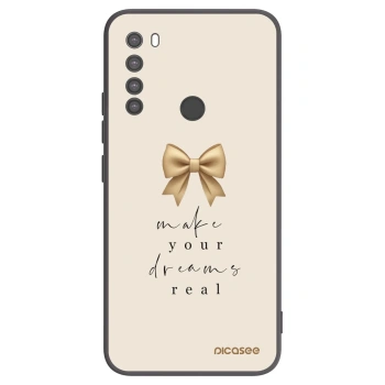 Picasee Μαύρη θήκη σιλικόνης για Xiaomi Redmi Note 8 - Golden Dream