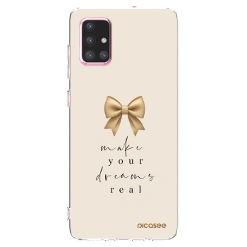Picasee διαφανής θήκη σιλικόνης Samsung Galaxy A71 A715F - Golden Dream