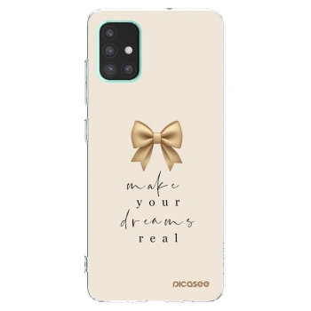 Picasee διαφανής θήκη σιλικόνης Samsung Galaxy A51 A515F - Golden Dream