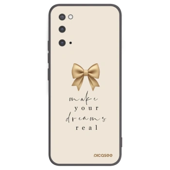 Picasee Μαύρη θήκη σιλικόνης για Samsung Galaxy S20 G980F - Golden Dream