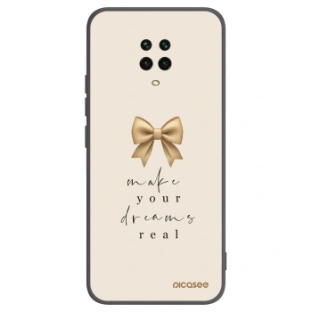Picasee Μαύρη θήκη σιλικόνης για Xiaomi Redmi Note 9S - Golden Dream