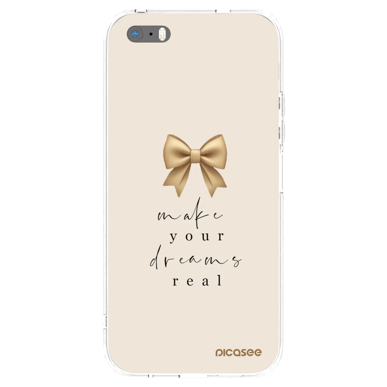 Picasee διαφανής θήκη σιλικόνης Apple iPhone 5/5S/SE - Golden Dream