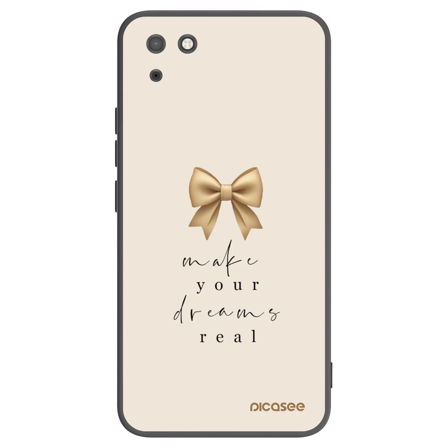 Picasee Μαύρη θήκη σιλικόνης για Huawei Y5P - Golden Dream