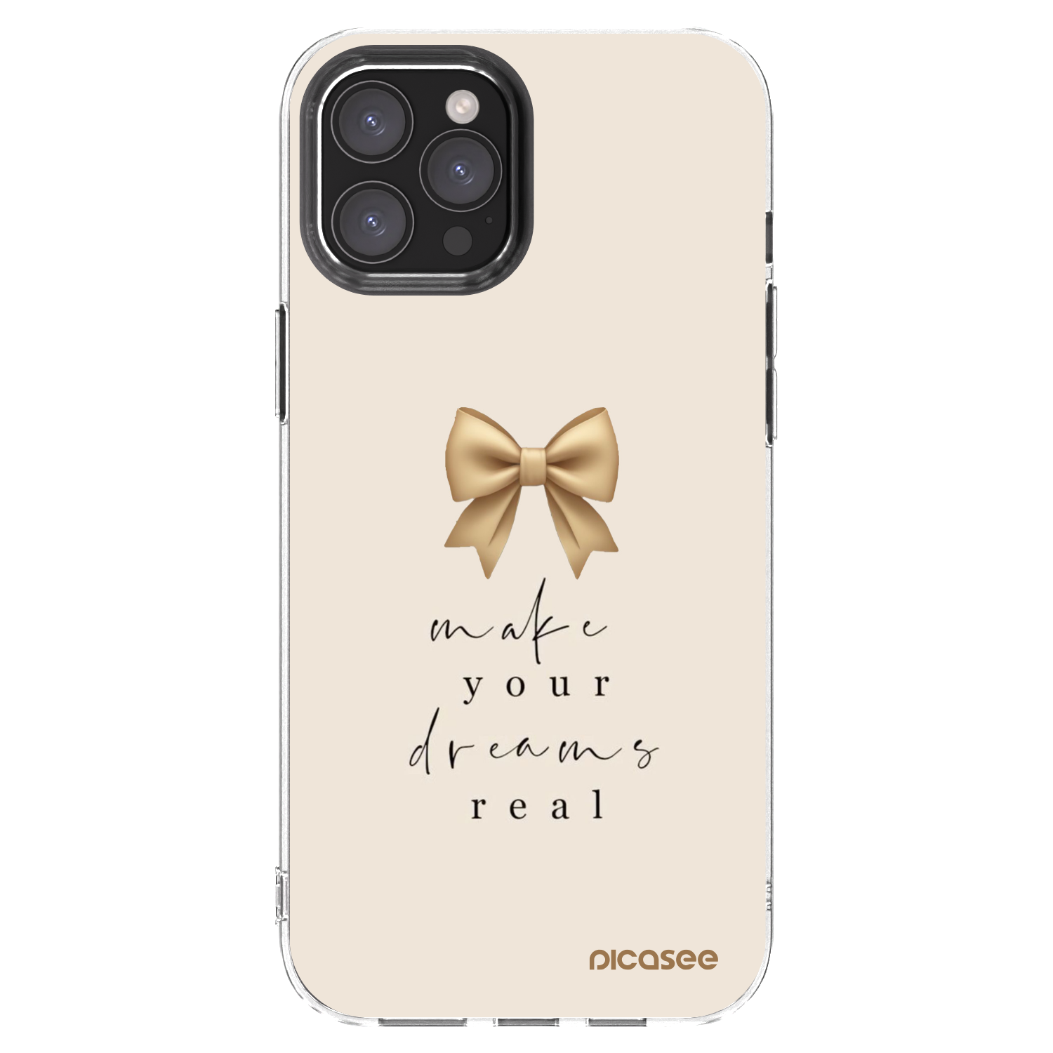 Picasee διαφανής θήκη σιλικόνης Apple iPhone 12 Pro Max - Golden Dream