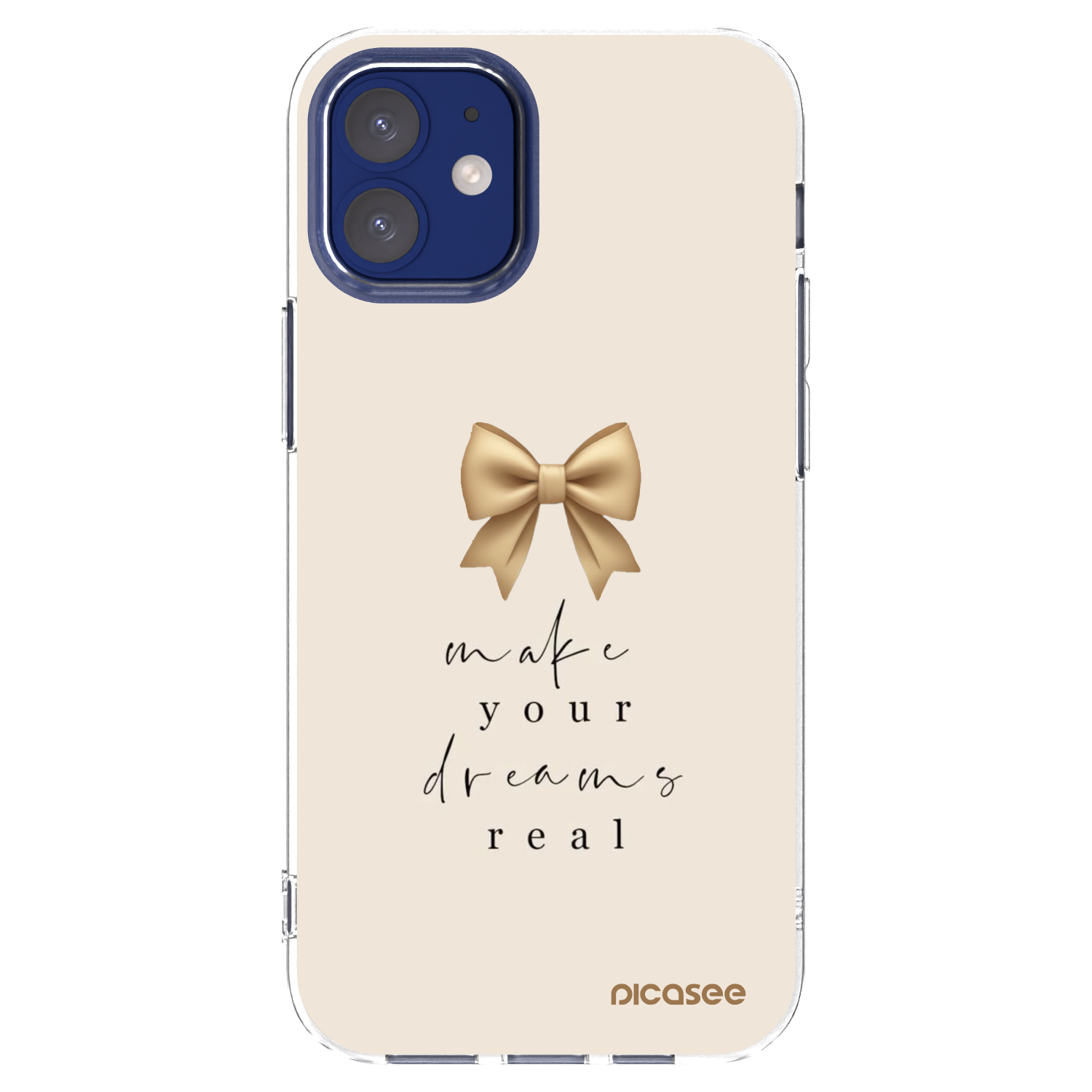 Picasee διαφανής θήκη σιλικόνης Apple iPhone 12 mini - Golden Dream