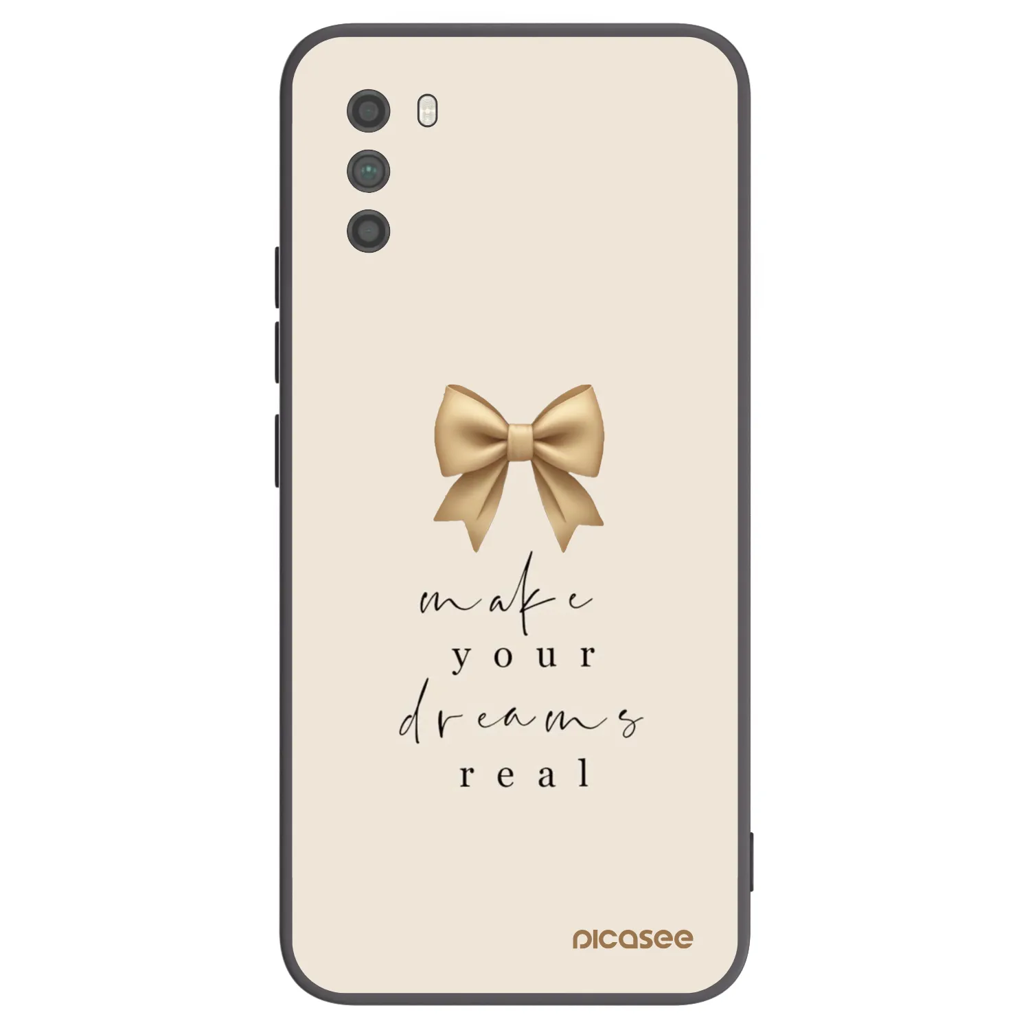Picasee Μαύρη θήκη σιλικόνης για Xiaomi Poco M3 - Golden Dream