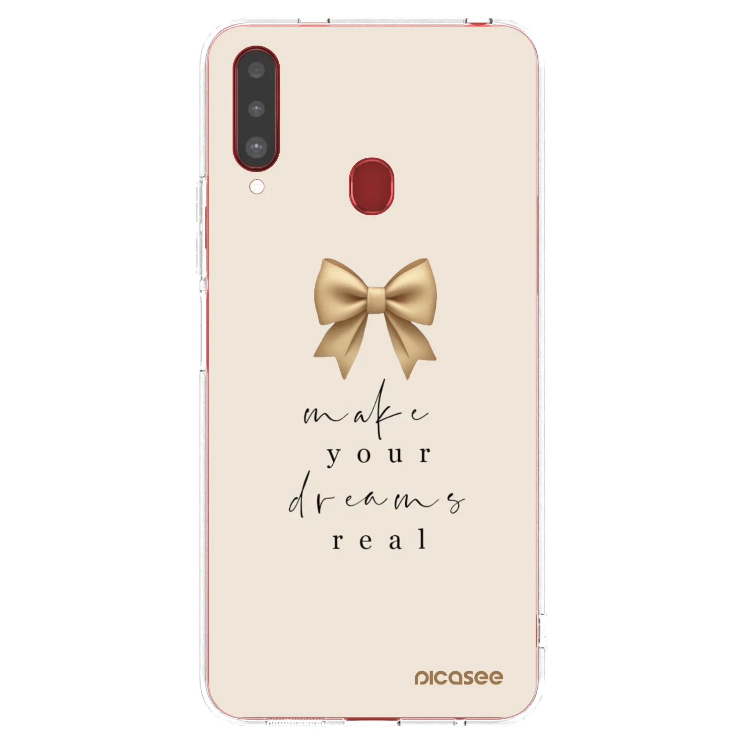 Picasee διαφανής θήκη σιλικόνης Samsung Galaxy A20s - Golden Dream