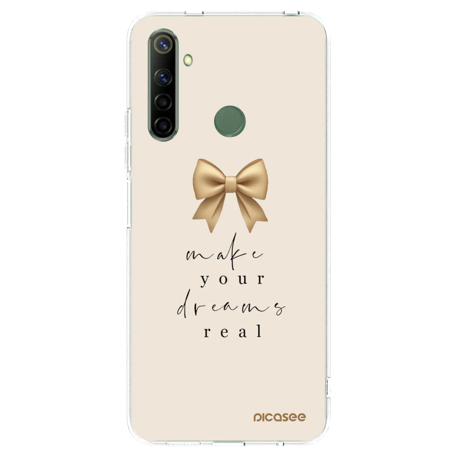 Picasee διαφανής θήκη σιλικόνης Realme 6i - Golden Dream