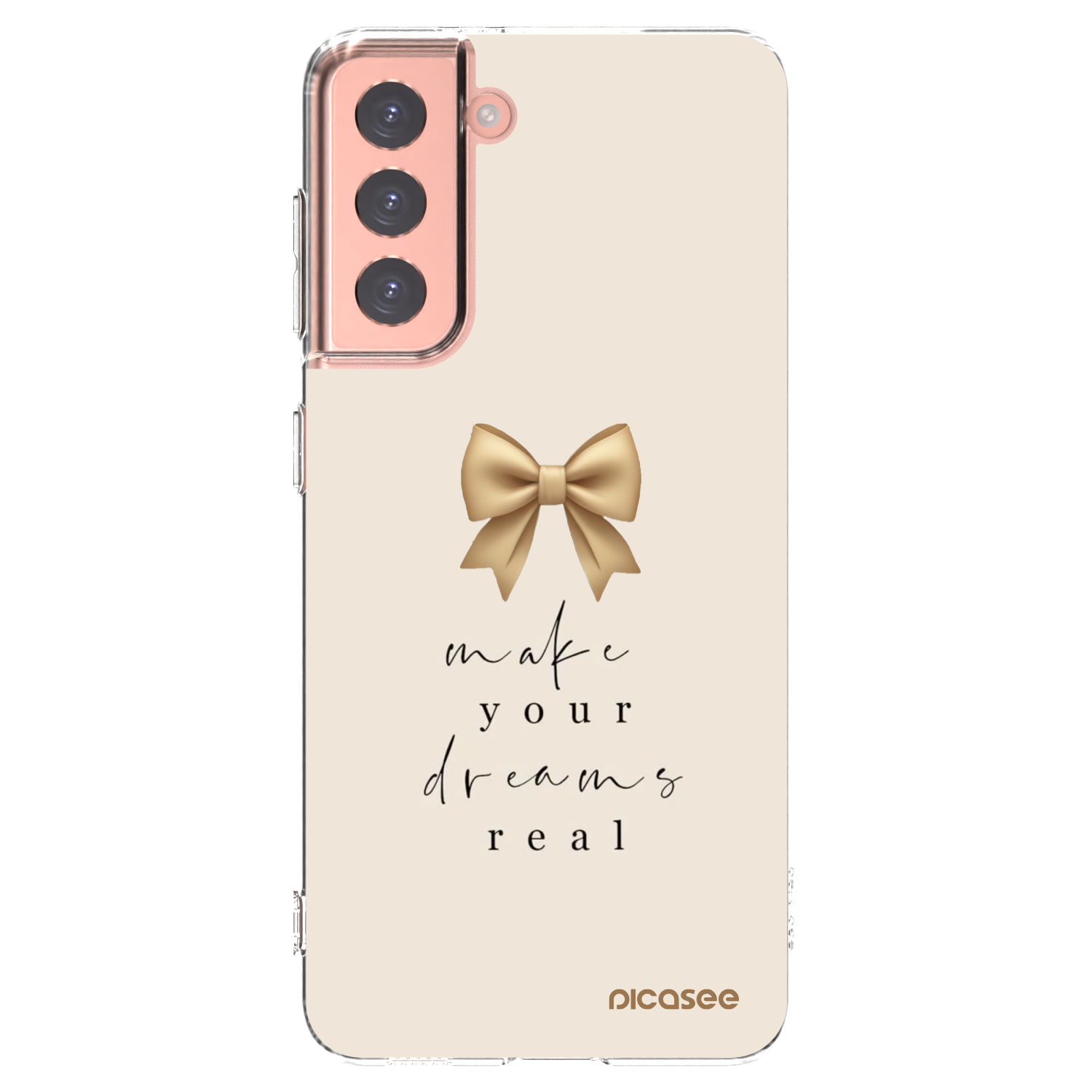 Picasee διαφανής θήκη σιλικόνης Samsung Galaxy S21 5G G991B - Golden Dream