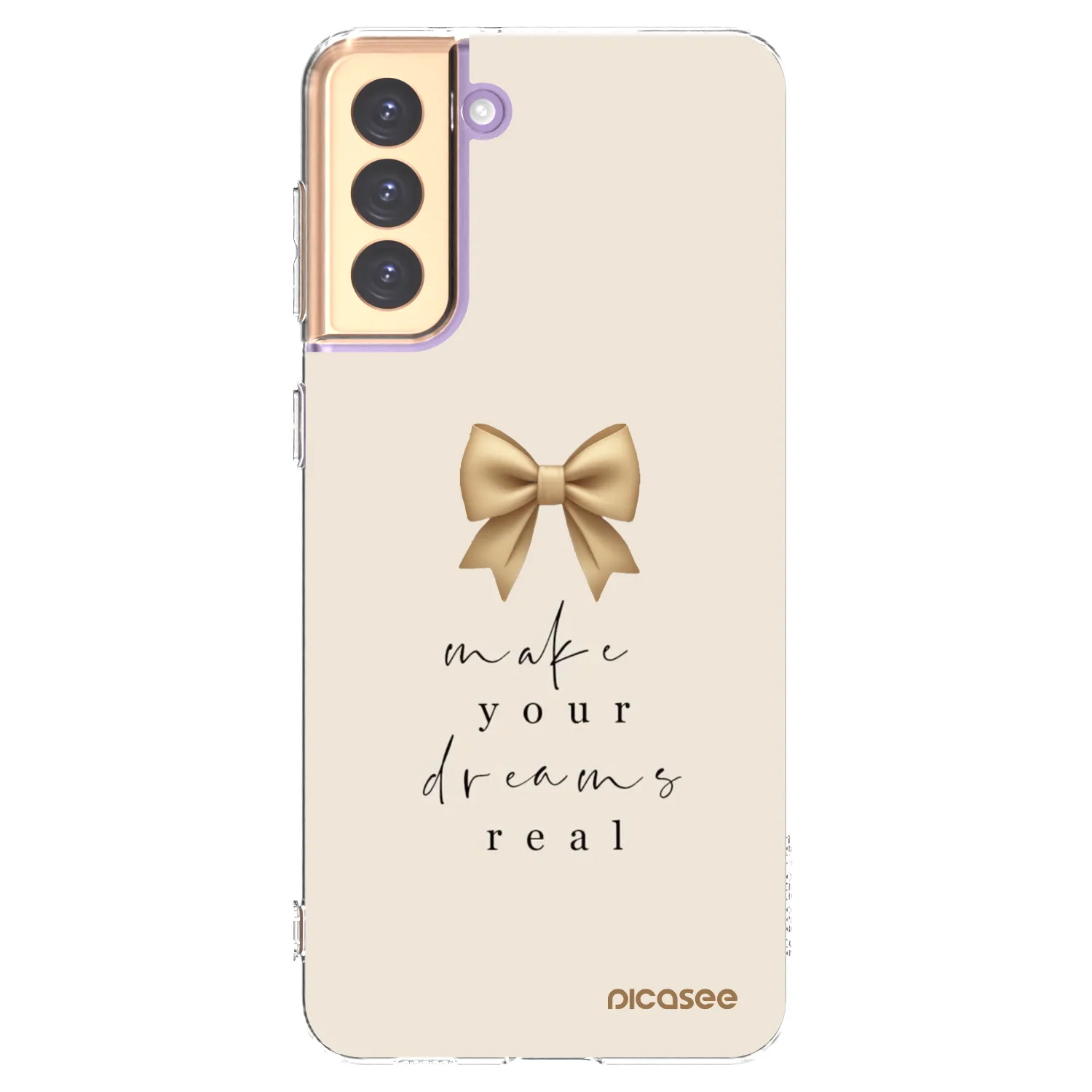 Picasee διαφανής θήκη σιλικόνης Samsung Galaxy S21+ 5G G996F - Golden Dream