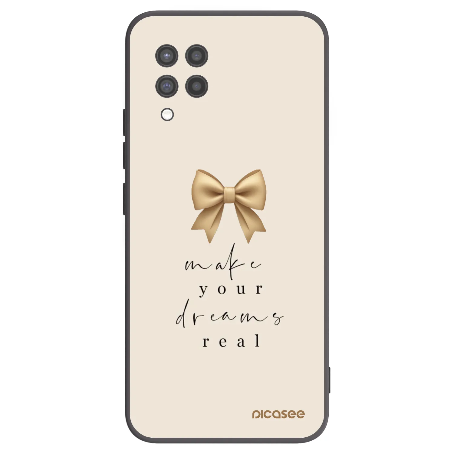 Picasee Μαύρη θήκη σιλικόνης για Samsung Galaxy A42 A426B - Golden Dream