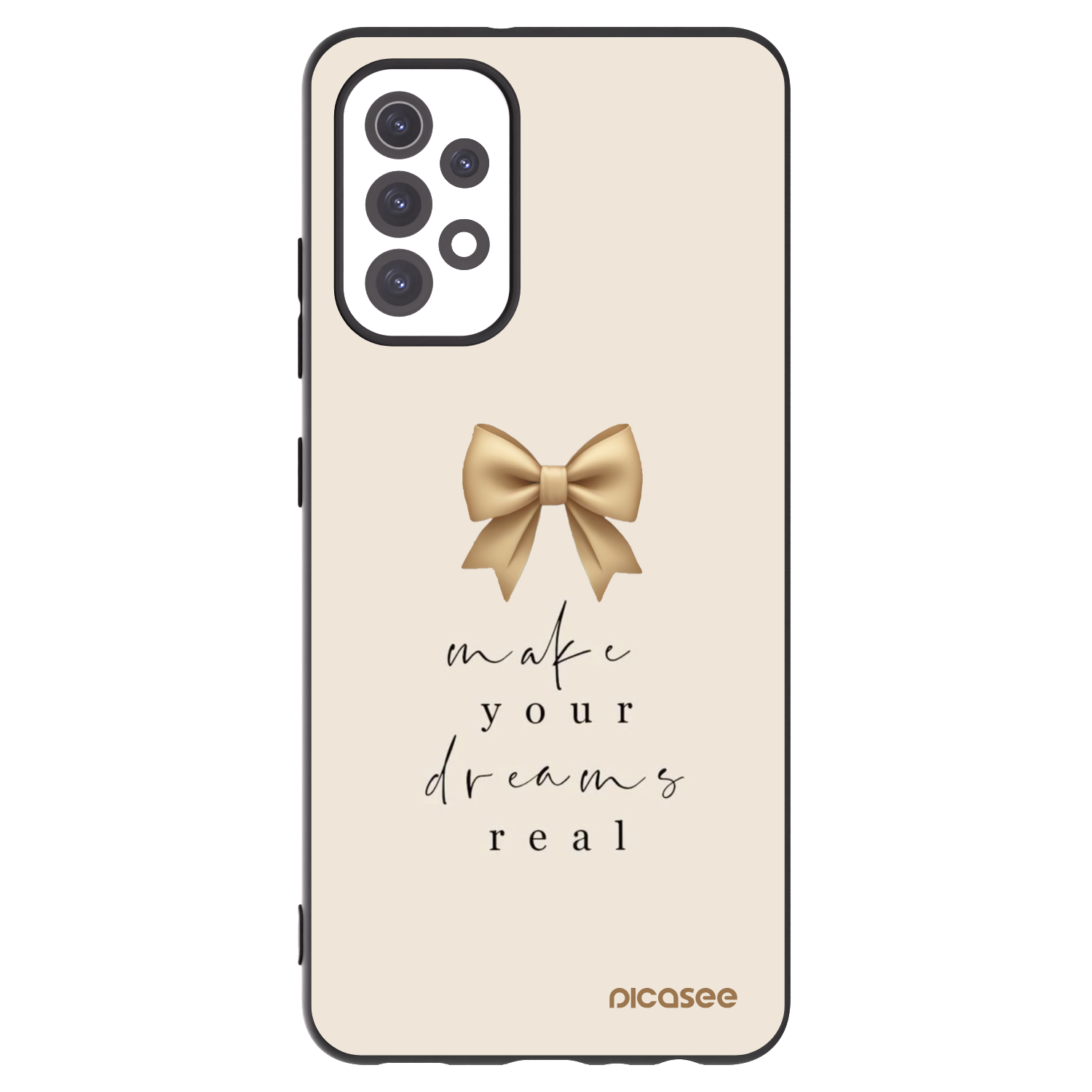 Picasee Μαύρη θήκη σιλικόνης για Samsung Galaxy A32 5G A326B - Golden Dream