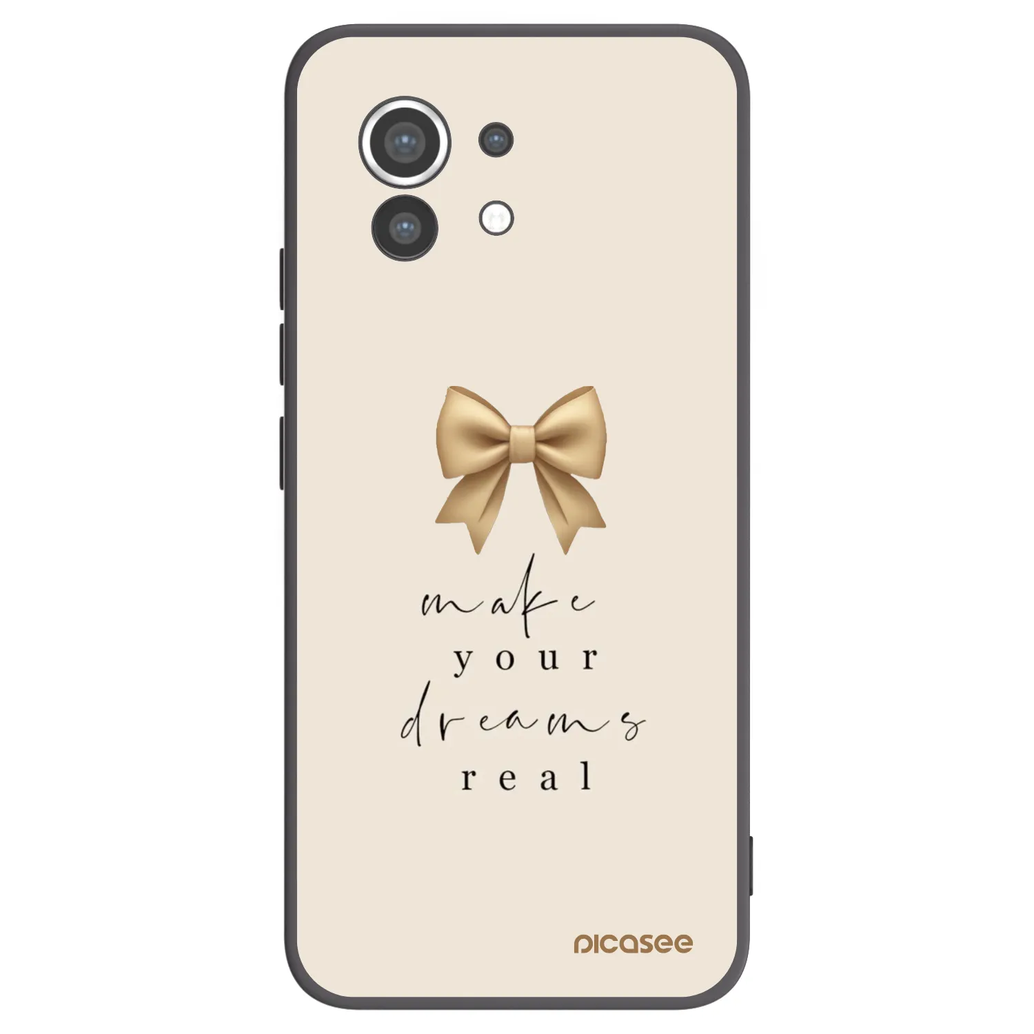 Picasee Μαύρη θήκη σιλικόνης για Xiaomi Mi 11 - Golden Dream