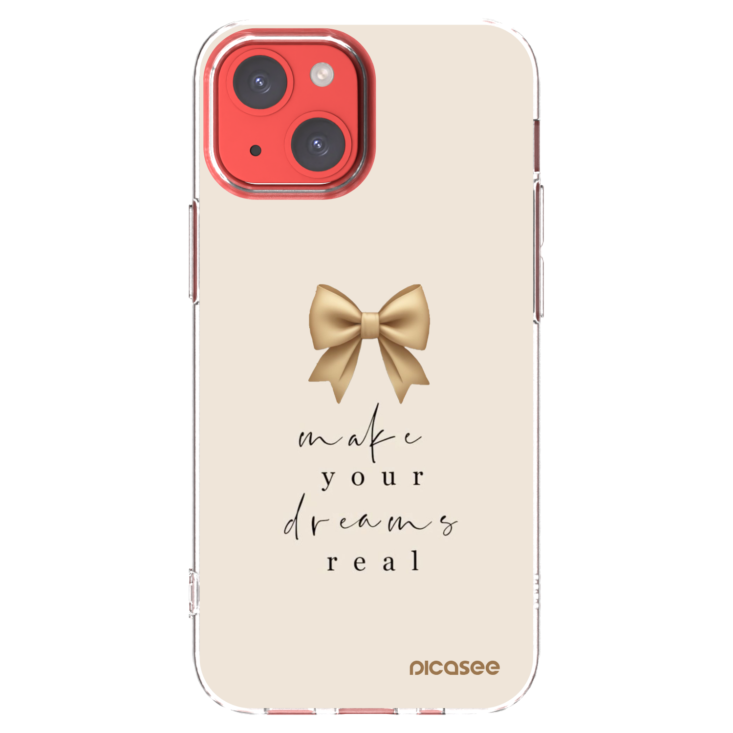 Picasee διαφανής θήκη σιλικόνης Apple iPhone 13 mini - Golden Dream
