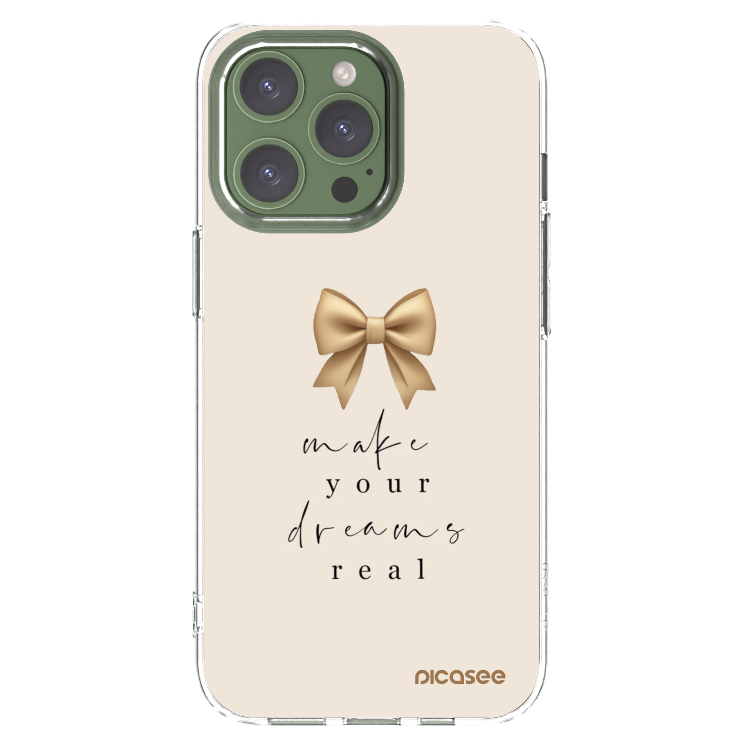 Picasee διαφανής θήκη σιλικόνης Apple iPhone 13 Pro - Golden Dream