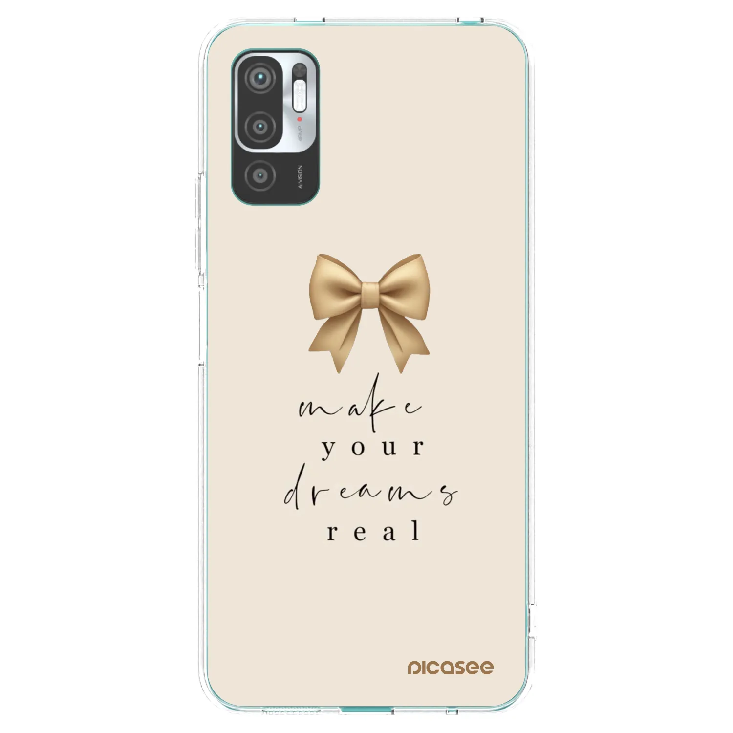 Picasee διαφανής θήκη σιλικόνης Xiaomi Redmi Note 10 5G - Golden Dream