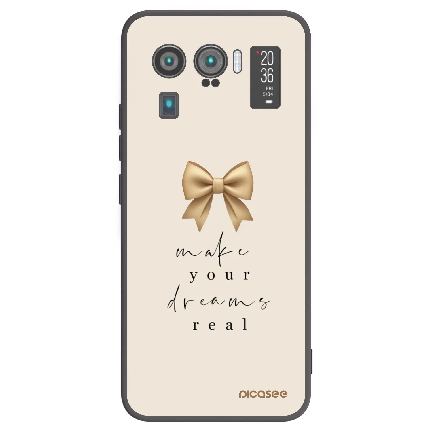 Picasee Μαύρη θήκη σιλικόνης για Xiaomi Mi 11 Ultra - Golden Dream