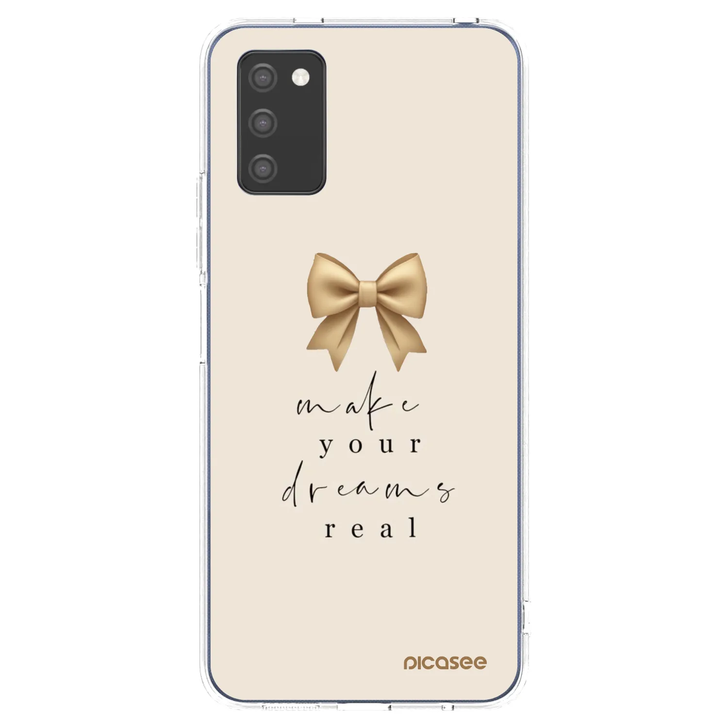 Picasee διαφανής θήκη σιλικόνης Samsung Galaxy A02s A025G - Golden Dream