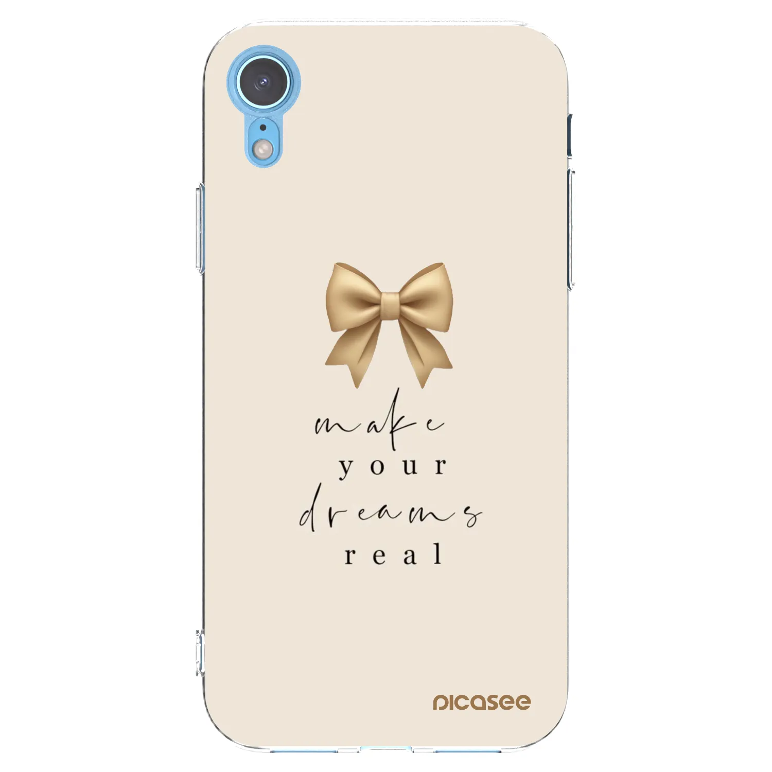 Picasee διαφανής θήκη σιλικόνης Apple iPhone XR - Golden Dream