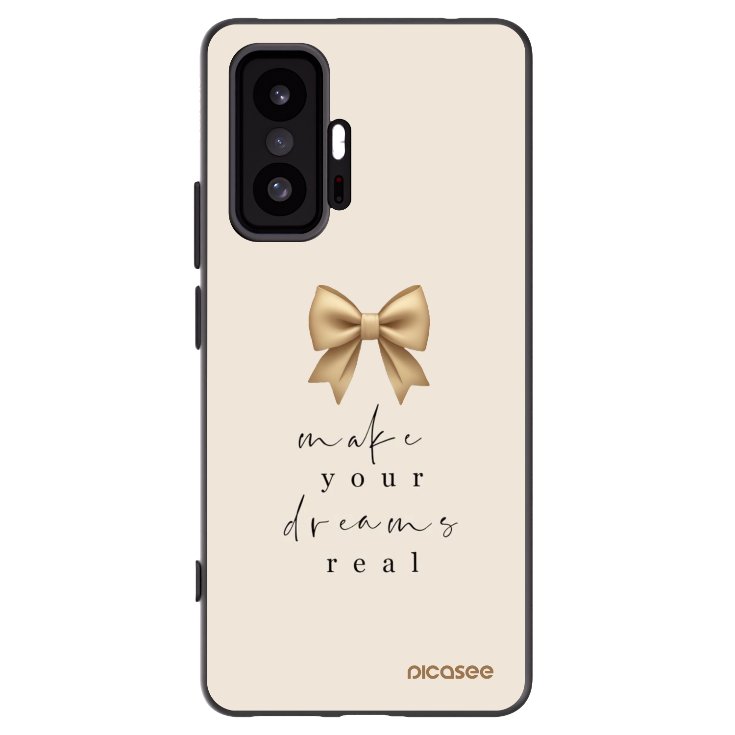 Picasee Μαύρη θήκη σιλικόνης για Xiaomi 11T - Golden Dream