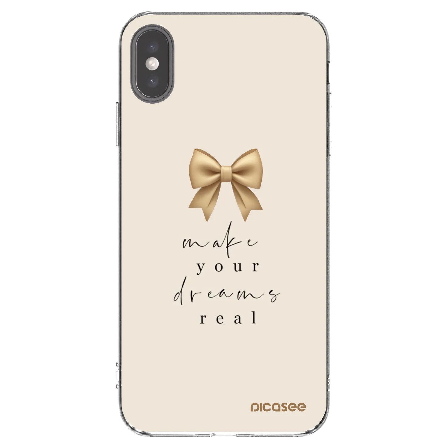 Picasee διαφανής θήκη σιλικόνης Apple iPhone XS Max - Golden Dream