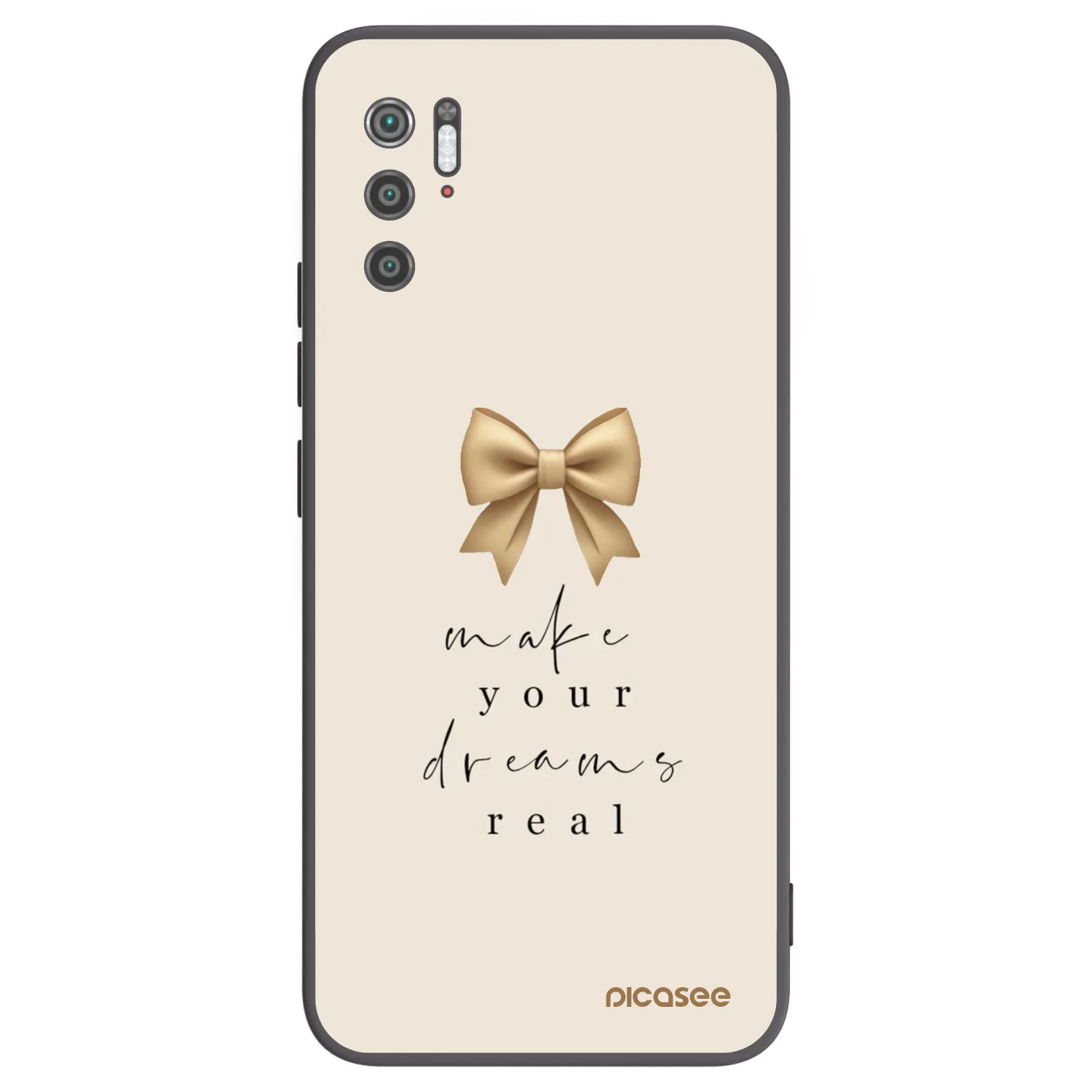 Picasee Μαύρη θήκη σιλικόνης για Xiaomi Poco M3 Pro 5G - Golden Dream