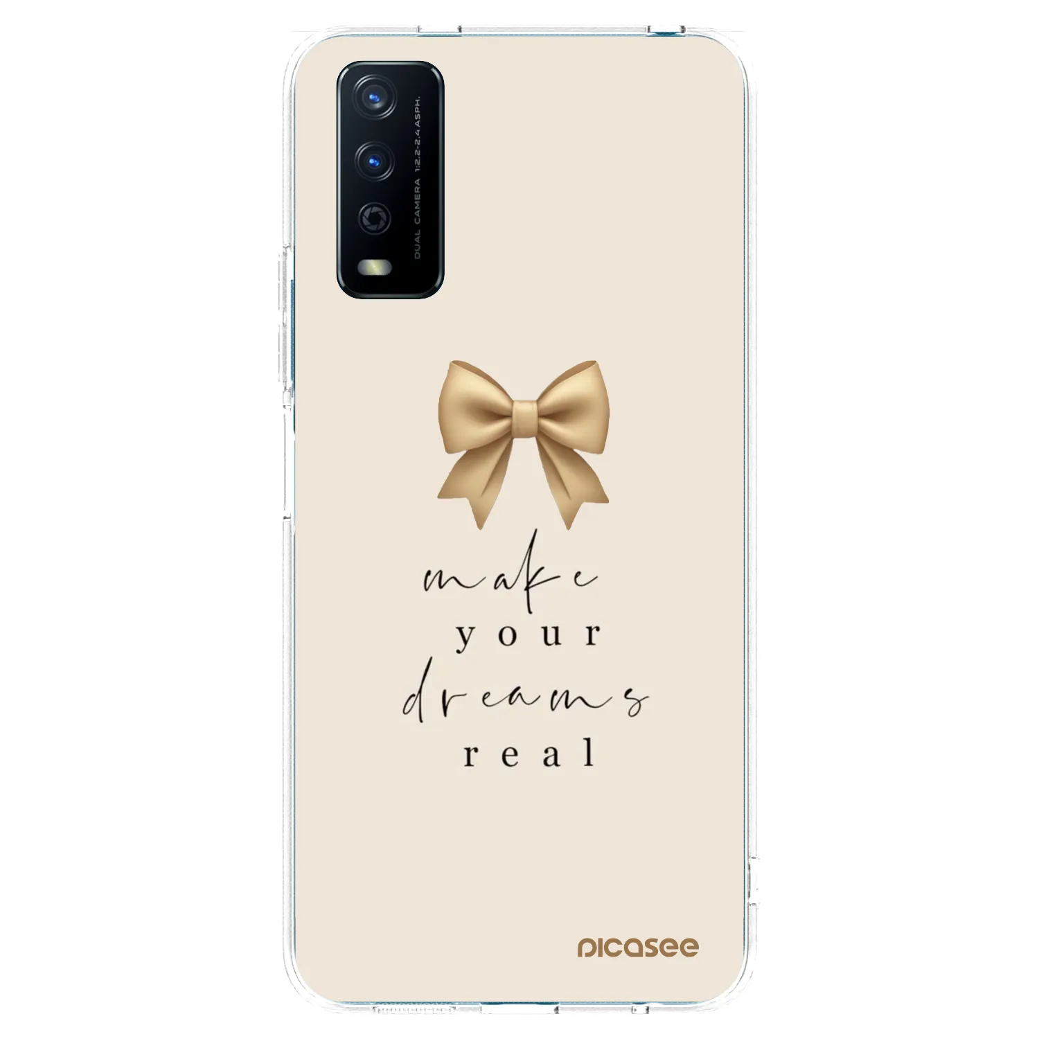 Picasee διαφανής θήκη σιλικόνης Vivo Y11s - Golden Dream