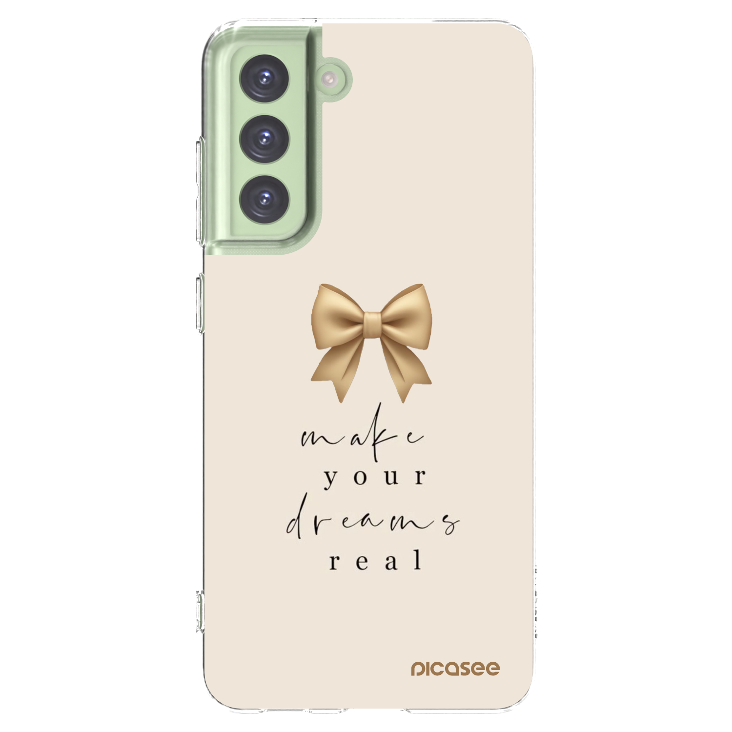 Picasee διαφανής θήκη σιλικόνης Samsung Galaxy S21 FE 5G - Golden Dream