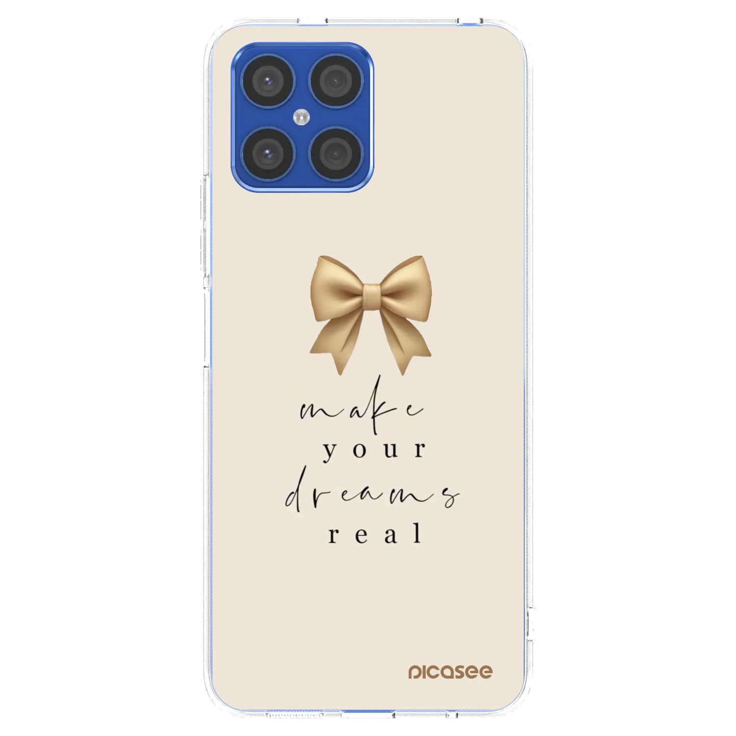 Picasee διαφανής θήκη σιλικόνης Honor X8 4G - Golden Dream