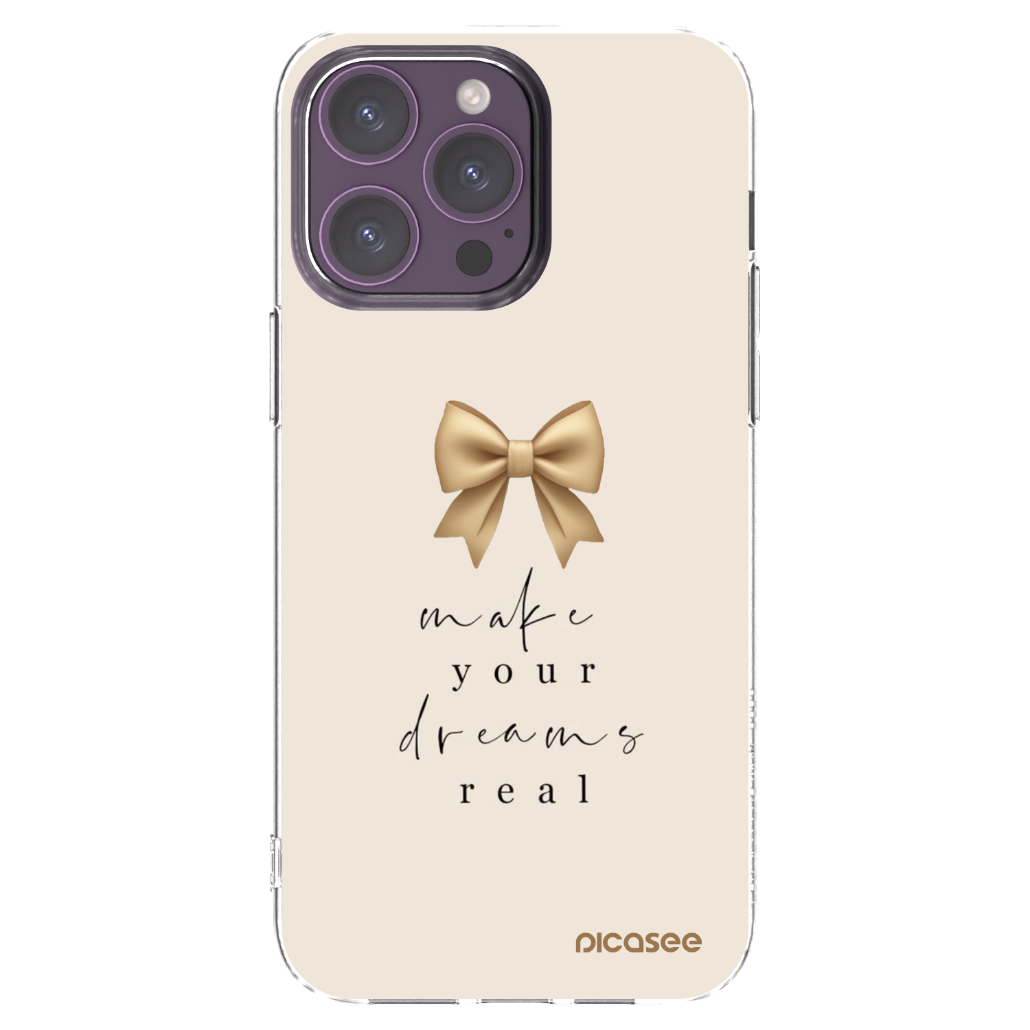 Picasee διαφανής θήκη σιλικόνης Apple iPhone 14 Pro Max - Golden Dream