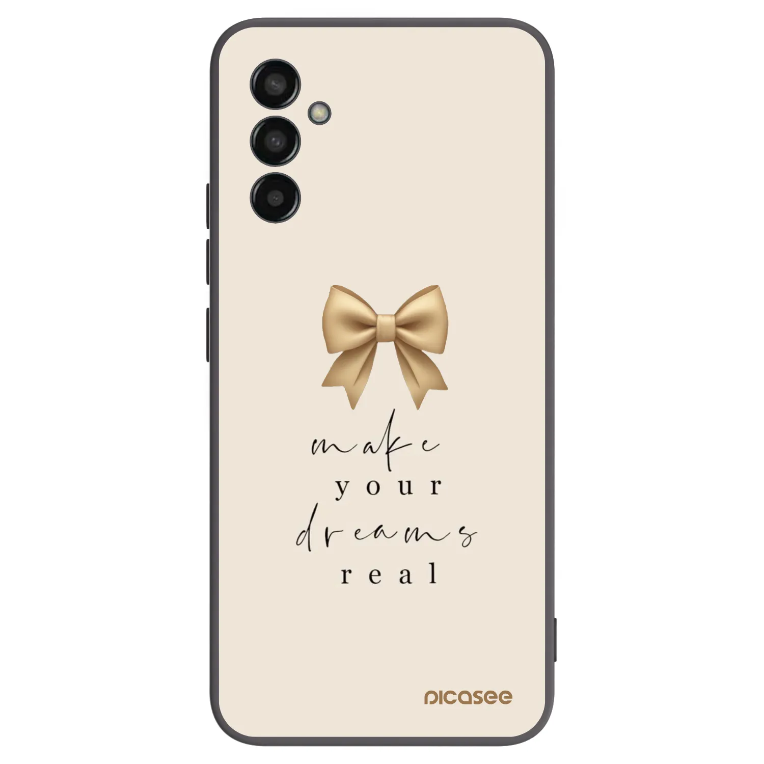 Picasee Μαύρη θήκη σιλικόνης για Samsung Galaxy M13 M135F - Golden Dream