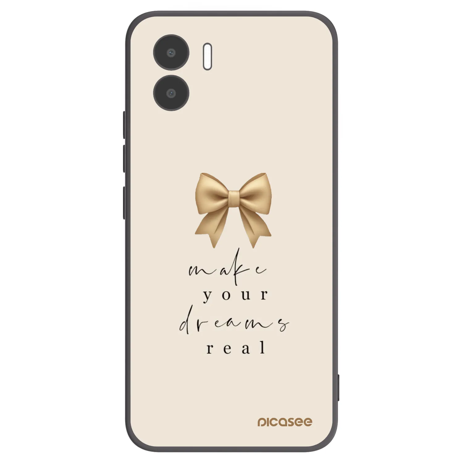 Picasee Μαύρη θήκη σιλικόνης για Xiaomi Redmi A1 - Golden Dream